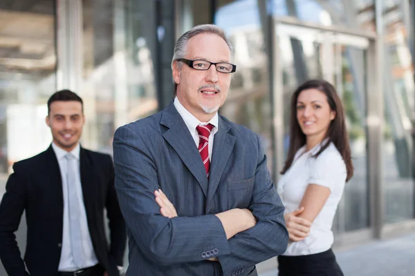 Businessman Front Group Colleagues Leadership Management Concept — Stock Photo, Image