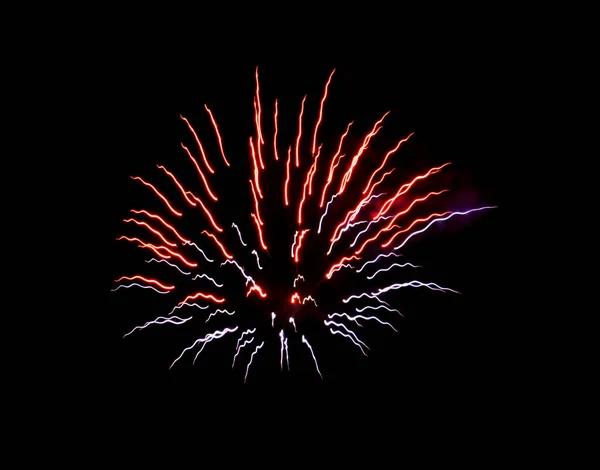 天空中的烟火庆祝和新年的概念 — 图库照片