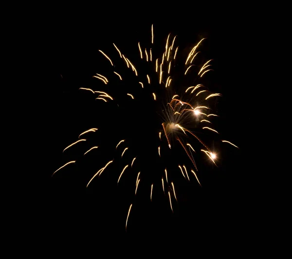 Fogos Artifício Céu Para Celebração Conceito Ano Novo — Fotografia de Stock