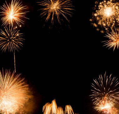 Yeni yıl havai fişek arka plan