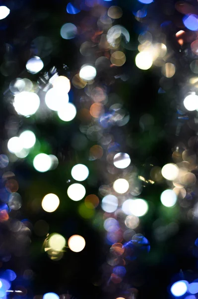 Bokeh Verlichting Achtergrond Voor Kerst Gerelateerde Projecten — Stockfoto