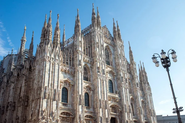 Milan Katedrali Duomo Milano Cephesi — Stok fotoğraf