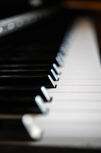 Closeup Piano Keyboard — Stock Photo, Image