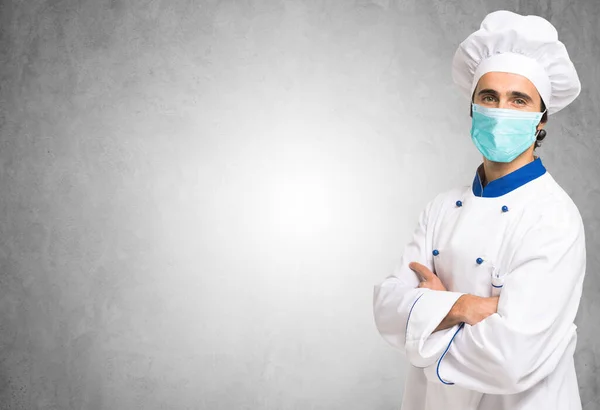 Chef Front Blank Wall — Stock Photo, Image