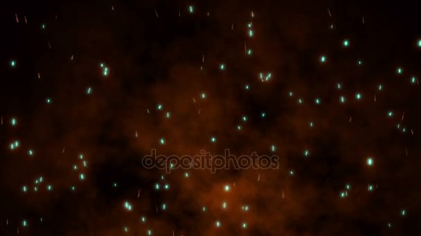 Flickering Particules, mouvement aléatoire des particules 