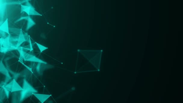 Plexus fantasy technologie abstraite et arrière-plan d'ingénierie avec mouvement organique original 