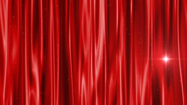 Red Curtain 1920 1080 Full Video Background Loop — Stock Video