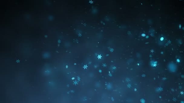 White Glitter Background Winter Theme — Stock Video