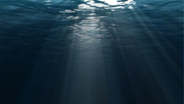 水中シーン。大人気の海洋の背景 — ストック動画