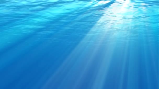 水中シーン。大人気の海洋の背景 — ストック動画