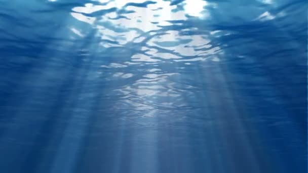 水下场景。大受欢迎的海洋背景 — 图库视频影像