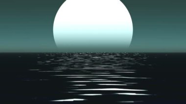 Mehtap yolu ile düşük aptal ay deniz