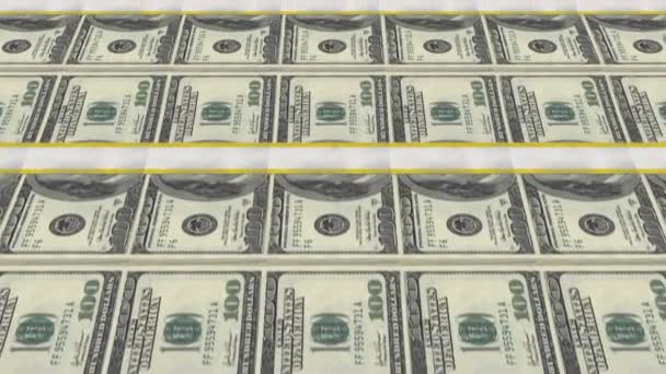 Dollaro bollette, sfondo di denaro . — Video Stock