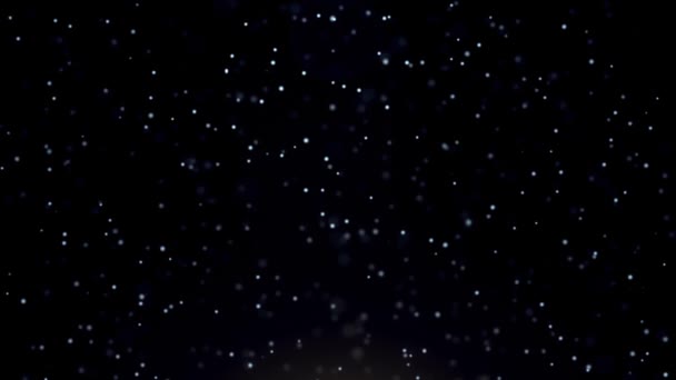 Particules de poussière, mouvement aléatoire des particules. Sur fond de détente béatifique. Particules scintillantes avec Bokeh dans la lumière volumétrique 