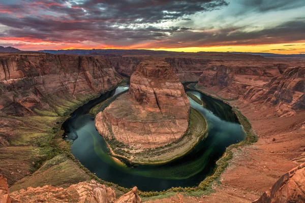 Horseshoe Bend zonsondergang — Stockfoto