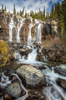 Dolaştırmak şelale Icefield Parkway üzerinde