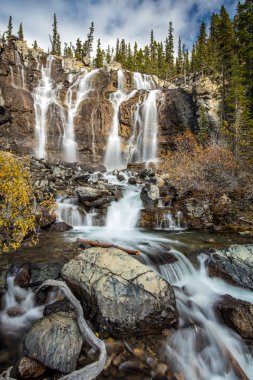 Tangle waterfall on the Icefield Parkway clipart
