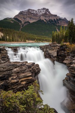 Athabasca Falls Icefield Parkway üzerinde