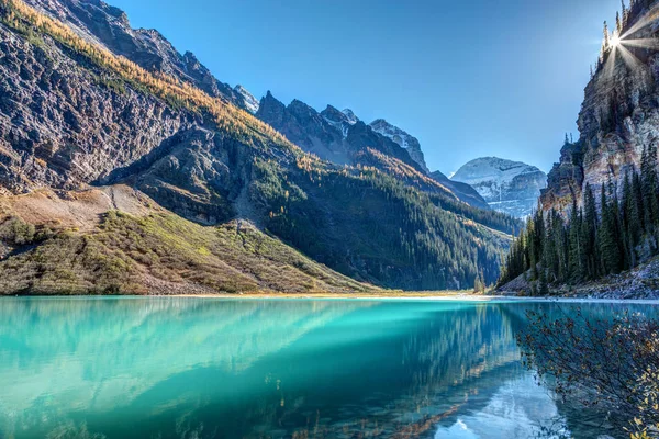 Lago Louise Sunburst — Foto Stock