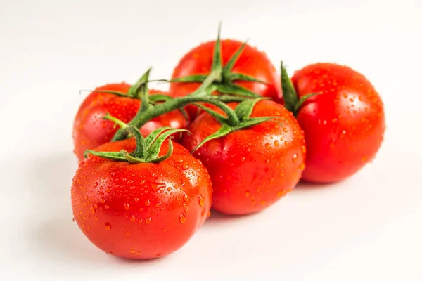 Red fresh tomatoes isolated on white background — Stock Photo, Image