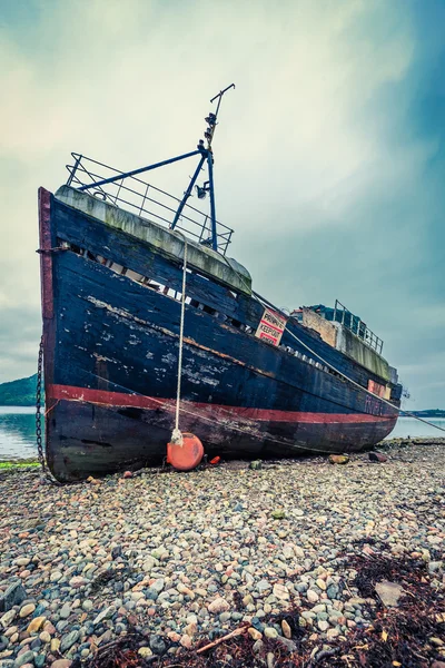 Rozsdás hajó roncsa, Fort William (Skócia) — Stock Fotó