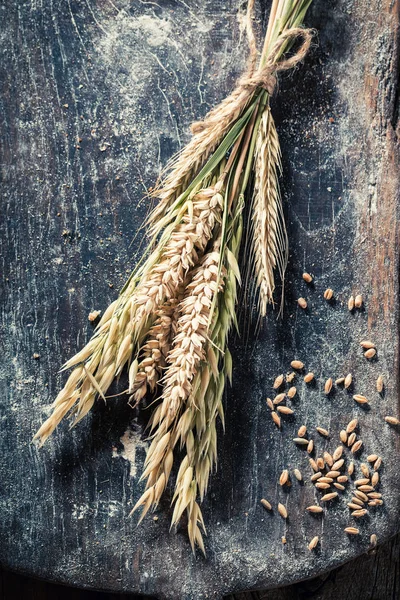 Gesunde Zutaten für Brot mit mehreren Körnern — Stockfoto