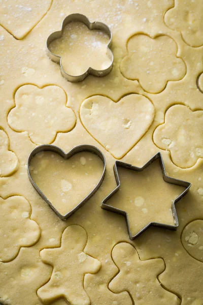 Gjorda av färska råvaror hemmagjord smör cookies — Stockfoto