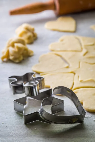 Preparazione per la cottura dei dolci biscotti lattiginosi — Foto Stock