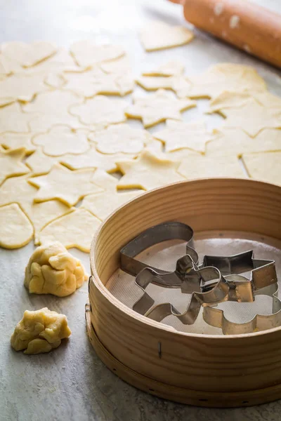 Gemaakt van verse ingrediënten zoete melkachtige koekjes — Stockfoto