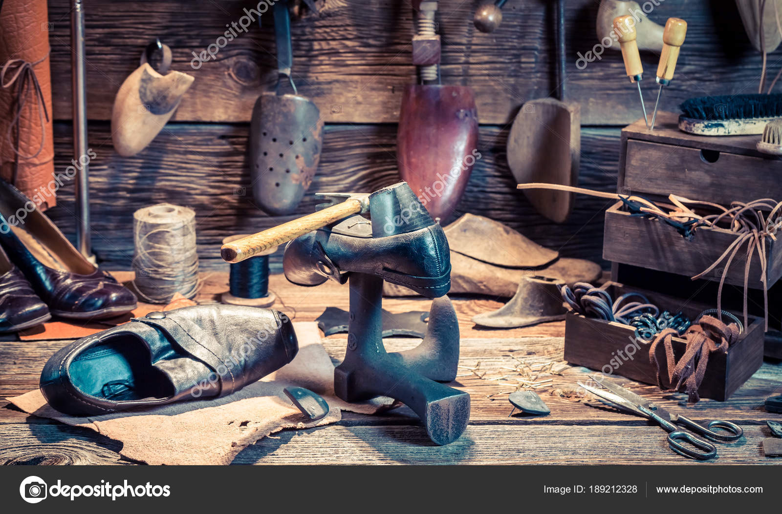 Old shoe maker store