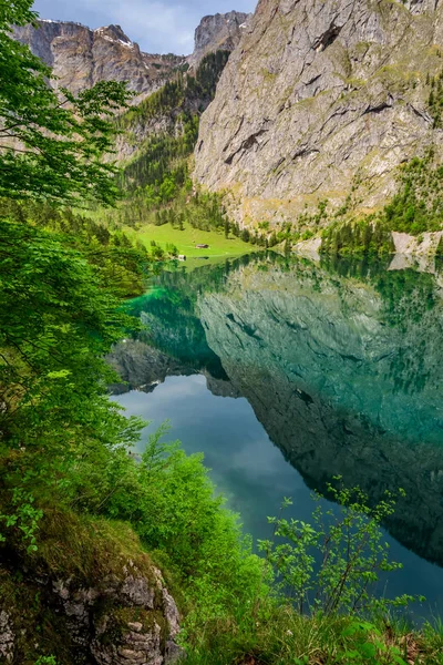 Breathtaking Obersee lake in German Alps, Europe — Stock Photo, Image
