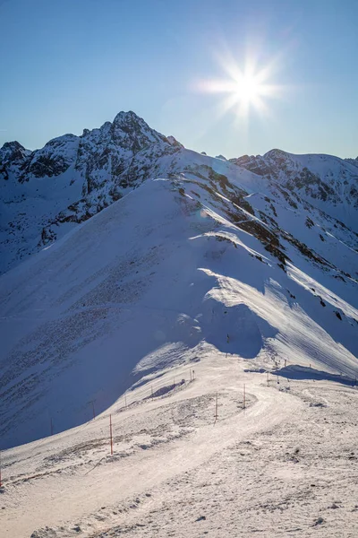 Atemberaubender Schneebedeckter Berg Kasprowy Wierch Winter Polen — Stockfoto