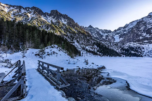 Stunning Morskie Oko Mountain Lake Poland — Stock Photo, Image