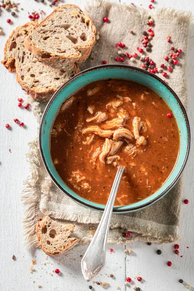 Вкусный Суп Цельным Зерном — стоковое фото