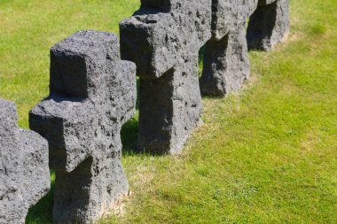 Alman Dünya Savaşı 2 Mezarlığı'La Cambe, Norman üzerinde siyah haç