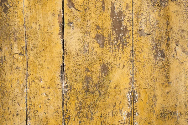 Vittrade gul färg på trä — Stockfoto