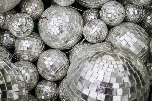 Background of mirror balls decoration for nightclub