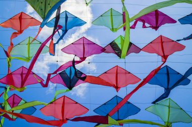 Arka plan renkli uçurtma çatı 