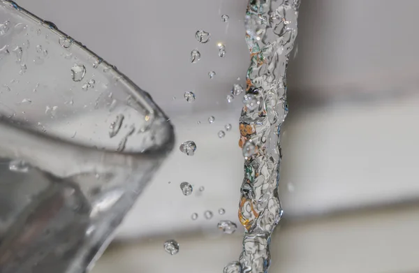 A víz egy pohár csapvíz — Stock Fotó