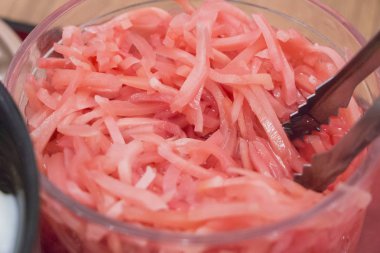 Salamura zencefil, Japon gıda yan yemek