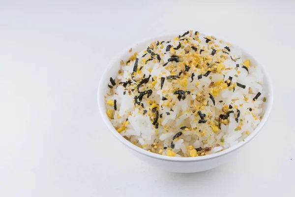 Furikake auf Reis, japanisches Essen — Stockfoto