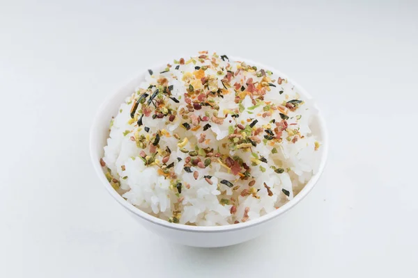 Három típusú rizs furikake — Stock Fotó