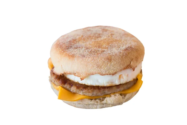 Fried sunnyside bir simit ve peynir soslu domuz eti yumurta kadar