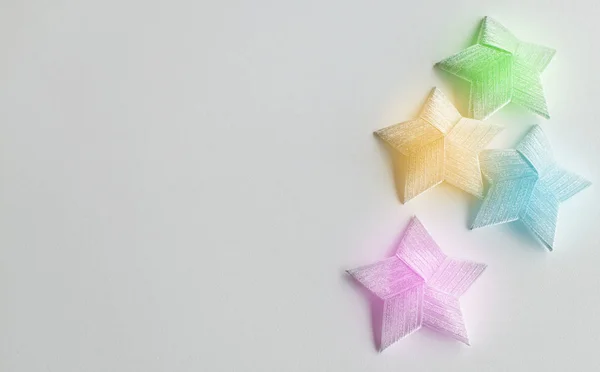 Estrella Navidad Multicolor Aislada Sobre Fondo Blanco Con Espacio Para — Foto de Stock