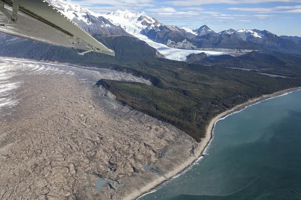 Terminal moraine aerial — Stock Photo, Image