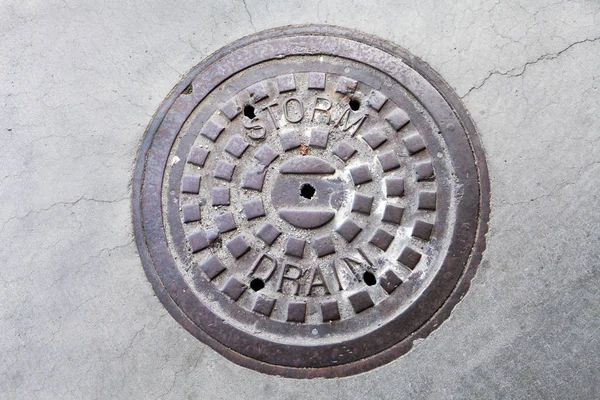 Storm drain close up — Stock Photo, Image