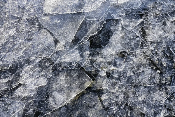 Cacos de gelo finos — Fotografia de Stock