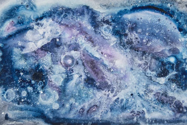 Unique watercolor texture in blue and purple — 스톡 사진