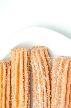 Beyaz arka plan üzerinde izole churros