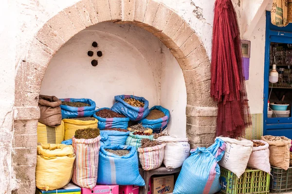 Sušené Marocké Byliny Koření — Stock fotografie